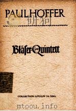 Blaserquintett fur Flote Oboe Klarinette Horn und Fagott（1947 PDF版）
