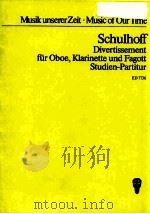 divertissement for oboe klarinette und fagott ed 7736（1928 PDF版）