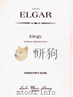 Elegy String Orchestra Op.58   4  PDF电子版封面    Edward Elgar 