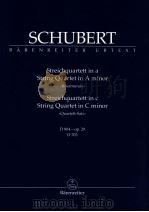 String Quartet in A minor Rosamunde D 804-op.29 D 703   1989  PDF电子版封面  0006202638   