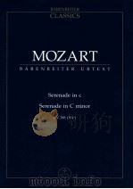 Serenade in C KV388(384a) Urtext der Neuen Mozart-Ausgabe   1979  PDF电子版封面  0006204205  W.A.Mozart 