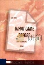 What Came Before (wat voorafging) strings D 2010 6045 014     PDF电子版封面    Jo De Taeye 