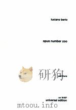 opus number zoo children's play for wind quintet 1951-rev.1970     PDF电子版封面    Iuciano Berio 