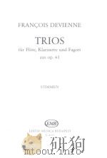 trios for flute klarinette und fagott aus op.61   1977  PDF电子版封面     