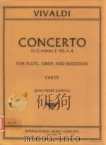concerto in g major f.xll n.4 for flute oboe and bassoon（1974 PDF版）