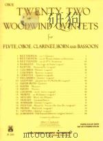 Twenty two woodwind quintet for flute oboe clarinet horn and bassoon     PDF电子版封面    Albert J.Andraud 
