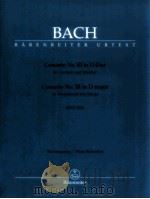 Concerto No.Ⅲ in D major for harpsichord and Strings BWV 1054   1999  PDF电子版封面  0006505470   