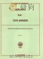 Sonata for ten winds(Sonata para Diez Instumentos de Viento)   1983  PDF电子版封面     