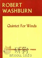 quintet for winds   1971  PDF电子版封面    Robert Washburn 