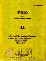 trio POUR hautbois  clarinette & bassoon（1928 PDF版）