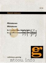 Miniaturen quintet for oboe clarinet bassoon partitur score（1974 PDF版）