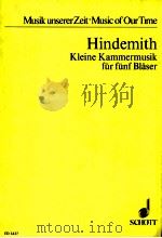 Kleine Kammermusik opus 24 No.2   1922  PDF电子版封面    Paul Hindemith 