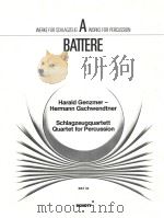 Schlagzeugquartett Spielpartitur BAT 33   1982  PDF电子版封面     