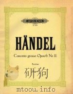 Concerto grosso Opus 6 Nr.11     PDF电子版封面    Handel 