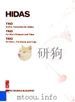 Hidas trio für Horn Posaune und Tuba   1981  PDF电子版封面    Hidas 