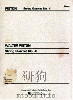 String quartet No. 4   1953  PDF电子版封面    Piston Walter. 