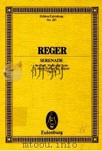 Serenade for Flute Violin and Viola D major/D-Dur/Re majeur op.77a     PDF电子版封面    Max Reger 