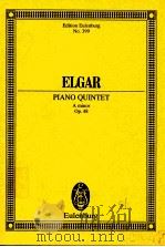 Piano Quintet A minor Op.48   1919  PDF电子版封面    Edward Elgar 