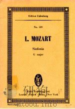 Sinfonia G major for String Orchestra     PDF电子版封面    Leopold Mozart 