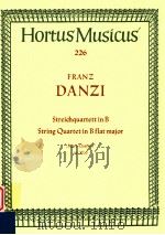 Streichquartett in B   1975  PDF电子版封面    Danzi Franz 