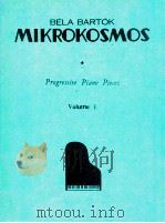 PROGRESSIVE PIANO PIECES VOLUME Ⅴ   1940  PDF电子版封面    BELA BARTOK 