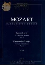 Konzert in G für Violine und Orchester >>Nr.3<< KV 216   1983  PDF电子版封面    W.A.Mozart 