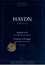 Konzert in D für Violoncello und Orchester Hob Ⅶb:2   1988  PDF电子版封面  0006202553  J.Haydn 