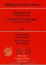 Konzert in Es für Klavier und Orchester KV 449 Urtext der Neuen（1975 PDF版）