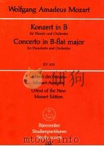 Konzert in B für Klavier und Orchester KV 450 Urtext der Neuen   1975  PDF电子版封面     