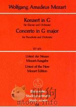 Konzert in G für Klavier und Orchester KV 453 Urtext der Neuen   1965  PDF电子版封面     