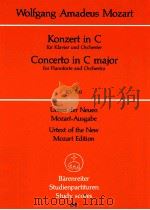 Konzert in C für Klavier und Orchester KV 503 Urtext der Neuen   1963  PDF电子版封面     