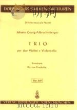 Trio per due Violini e Violoncello Stp.225   1968  PDF电子版封面     