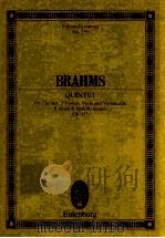 Quintet for Clarinet 2 Violins Viola and Violoncello B minor Op.115（1982 PDF版）