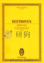 Serenade for Flute Violin and Viola D major/D-Dur/Re majeur  Op.25     PDF电子版封面  3795767431  Ludwig van Beethoven 