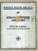 Trio in A-Moll für zwei Violinen und Basso Continuo   1956  PDF电子版封面     