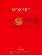 Klavierkonzert in A Ausgabe für Klavier 2 Violinen Viola und violoncello kv414   1976  PDF电子版封面    W.A.Mozart 