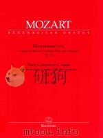 Klavierkonzert in C Ausgabe für Klavier 2 Violinen Viola und violoncello KV415（387b）   1976  PDF电子版封面    W.A.Mozart 