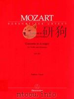 Konzert in A für Violine und Orchester KV 219   1957  PDF电子版封面    W.A.Mozart 
