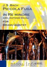 Piccola Fuga in Re Minore for Brass Quintet   10  PDF电子版封面     