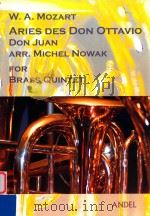 Aries Des Don Ottavio Don Juan for Brass Quintet     PDF电子版封面    W.A.Mozart 