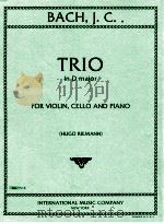 Trio in D major for Violin Cello and Piano(Hugo Riemann) No.1516   1955  PDF电子版封面    Bach J.C. 