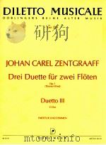 Drei Duette fur zwei Floten op.1 Duetto Ⅲ C-Dur   1996  PDF电子版封面     