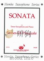 sonata No.1 for tenor saxophone and piano   1967  PDF电子版封面    James Di Pasquale 