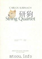 String quartet   1978  PDF电子版封面    Surinach Carlos. 