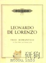 trio romantico for flute oboe clarinet in bb   1961  PDF电子版封面    Leonardo De Lorenzo 