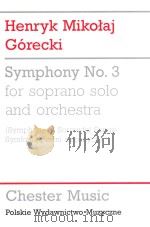 Symphony No.3 for soprano solo and orchestra Opus 36 1976（1992 PDF版）