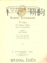 SCHUMANN Op.80 Trio   1924  PDF电子版封面     