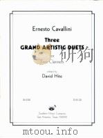 Three Grand Artistic Duets for Two clarinets（1999 PDF版）