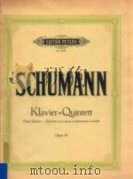 Klavier-Quintet Piano Quintet-Quintette pour piano et instruments a cordes opus44     PDF电子版封面    R.Schumann 