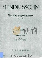 Rondo Capriccioso Opus 14     PDF电子版封面    Mendelssohn 